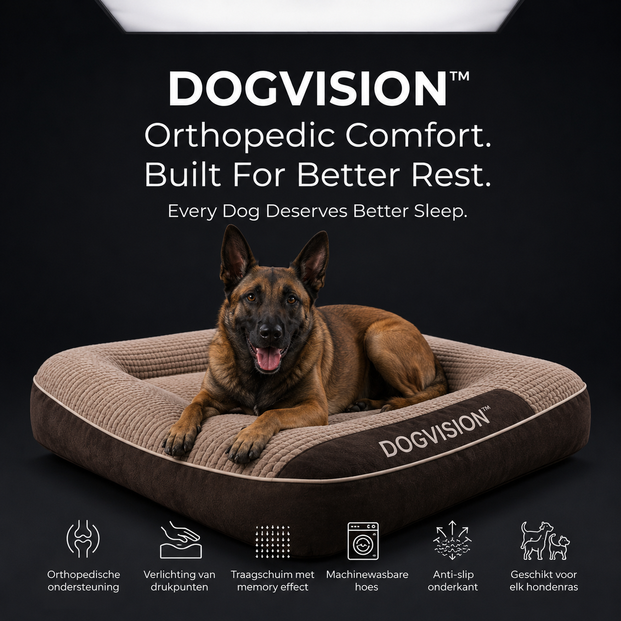 DOGVISION™ Safety Ortophedic Bed